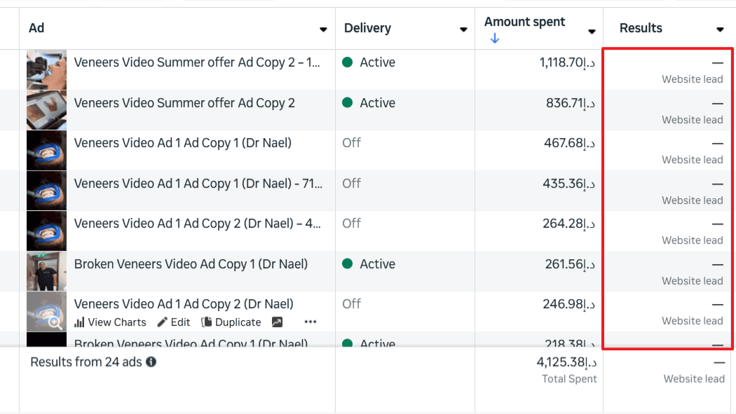 Before recovery: empty or blocked conversions in ads tools